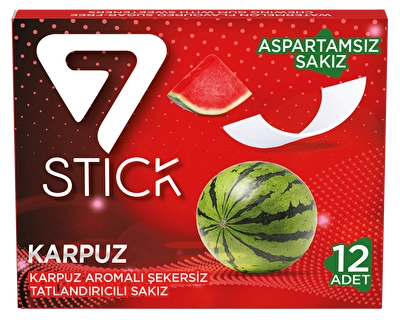 7 Stick Sakız Karpuz Aromalı 12'li 29 g
