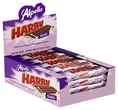 Alpella Harby Sütlü Bisküvi 25 g