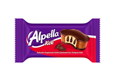 Alpella Kakao Kaplı Çikolata Soslu Kek 24'lü 40 g