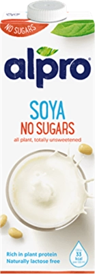 Alpro Şekersiz Soya Sütü 1 l