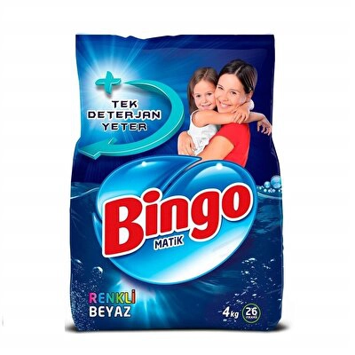 Bingo Matik Renkli&Beyaz 4 kg