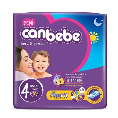 Canbebe Süper Ekonomik Maxi (7-18 Kg) 30'lu