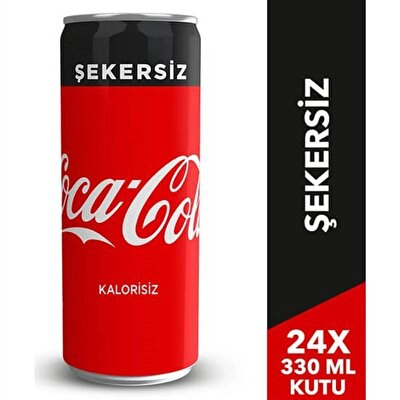 Coca Cola Şekersiz Kutu 24'lü 330 ml