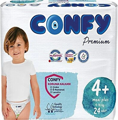 Confy Premium Ekonomik Maxi Plus (4+) 24 lü