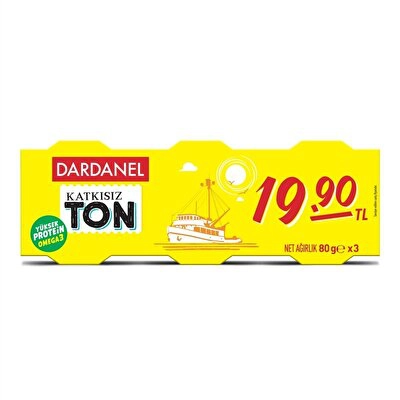 Dardanel Ekonomik Ton Balığı 3X80 g