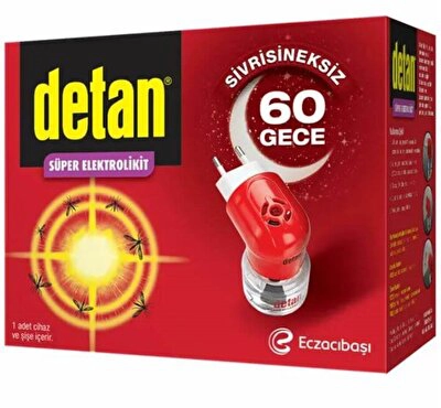 Detan 60 Gece Elektrolikit Cihaz + Yedek Adet