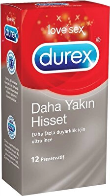 Durex Prezarvatif Daha Yakın Hisset 12'li