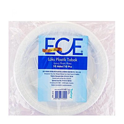 Ece Plastik Tabak 10 lu