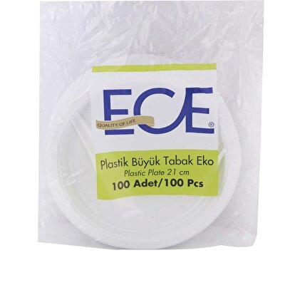 Ece Plastik Tabak Büyük 100 lü