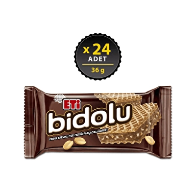 Eti Bidolu Fındık Kremalı Gofret 24'lü 36 g