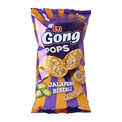 Eti Gong Pops Jalapeno Biberli 15'li 80 g