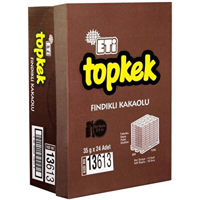 Eti Topkek Kakaolu Fındıklı 24'lü 35 g