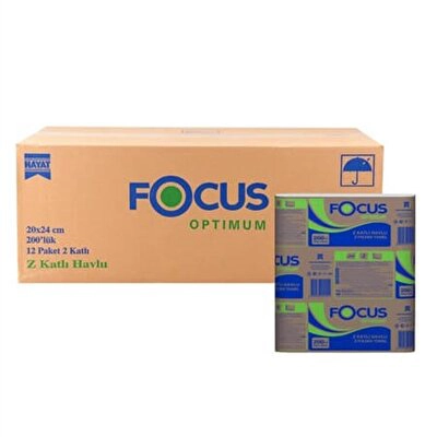 Focus Optimum Z Katlama Havlu 12'li
