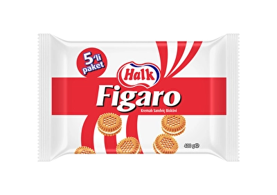 Halk Figaro Vanilya Kremalı Bisküvi 5*80 g
