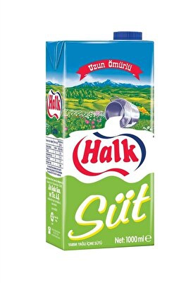 Halk Süt Uht Yarım Yağlı 1 l
