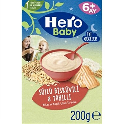 Hero Baby Sütlü Bisküvili 8 Tahıllı 200 g