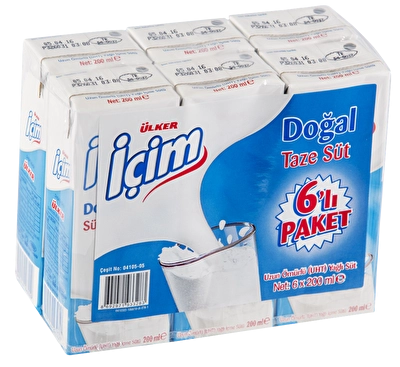 İçim Süt Ekonomik Paket 6*200 ml