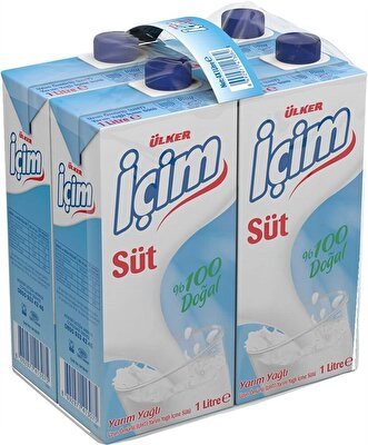 İçim Süt Uht Y.Yağlı M.P. 4*1 l