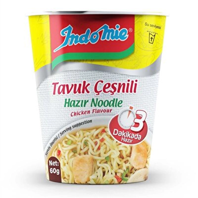 Indomie Tavuk Aromalı Bardak Noodle 60 g