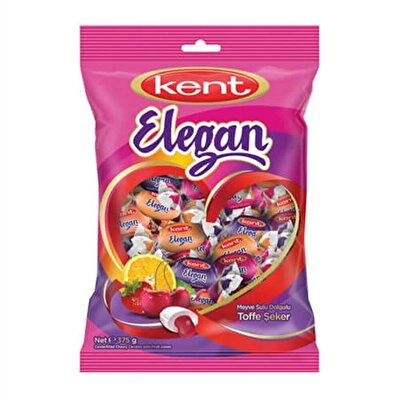 Kent Elegan Meyve Sulu Toffe Şeker 375 g