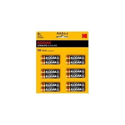 Kodak Xtralife Alkalin İnce Pil 12'li Kartela 12 li
