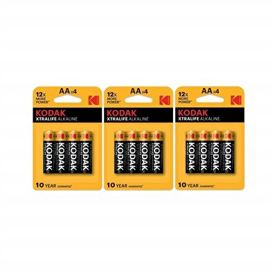 Kodak Xtralife Alkalin Kalem Pil 12'li Kartela 12 li