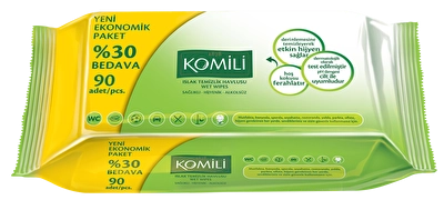 Komili Sensitive Islak Havlu 90'lı