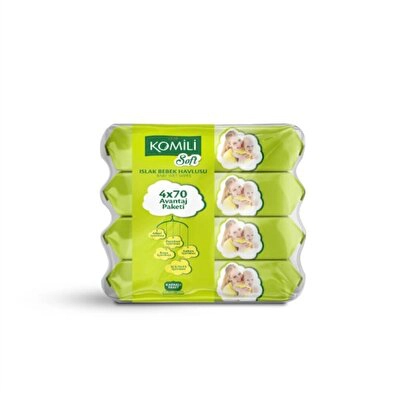 Komili Soft Islak Havlu 4*70'li