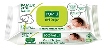 Komili Yeni Doğan Islak Havlu 80'li