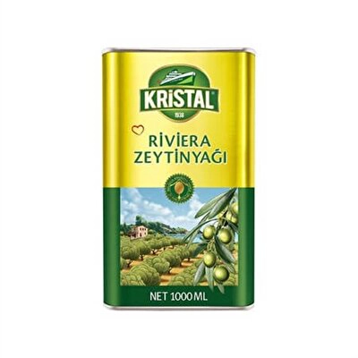 Kristal Teneke Riviera Zeytinyağı 1 l