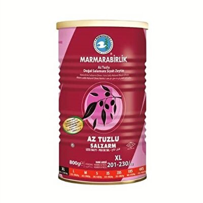 M.Birlik (Xl) 201-230 Gold Doğal Az Tuzlu Salamura Teneke 800 g