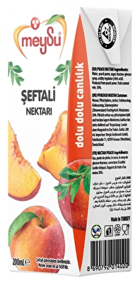 Meysu Meyve Nektarı Şeftali Multipack 24'lü 200 ml