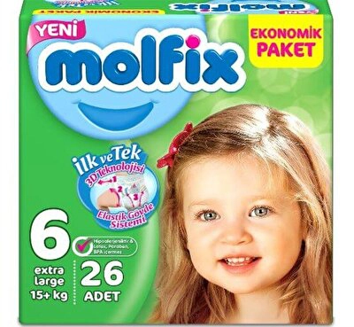 Molfix Jumbo Extra Large 26'lı