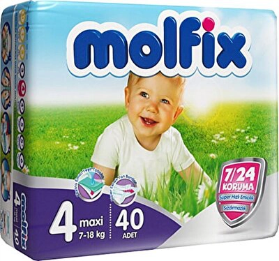 Molfix Jumbo Maxi (4) 7-18 Kg 40'lı