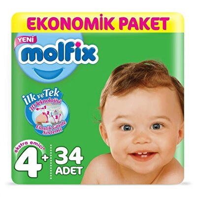 Molfix Jumbo Maxi Plus 34'lü