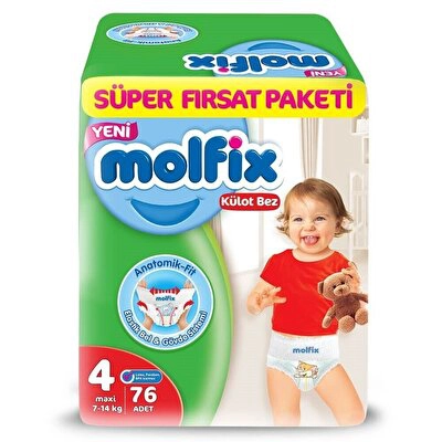 Molfix Külot Bez Süper Fırsat Maxi 76'lı