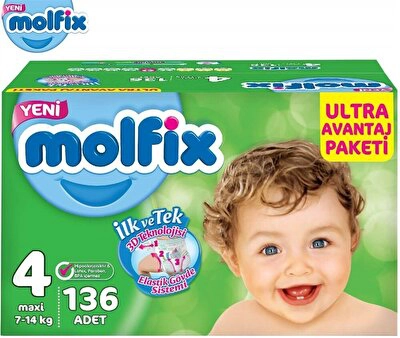 Molfix Ultra Avantaj Paketi Maxi 136'lı