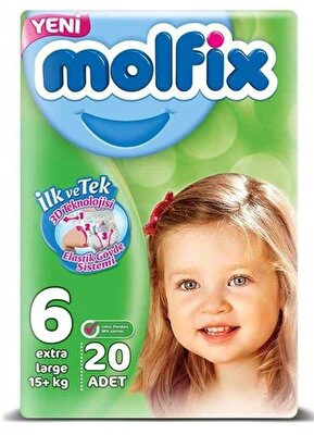 Molfix Yeni Jumbo Extra Large (6) 20'li