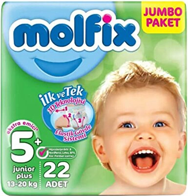 Molfix Yeni Jumbo Junior Plus (5+) 22'li