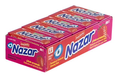 Nazar Sakız Stick Çilek Aromalı 20'li 5 li