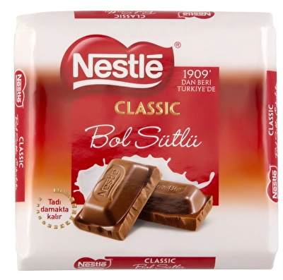 Nestle Classic Sütlü Kare Çikolata 60 g