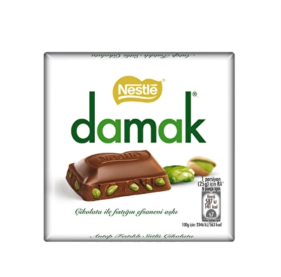 Nestle Damak Antep Fıstıklı Sütlü Çikolata 60 g