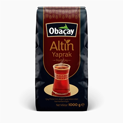 Obaçay Altın Yaprak Siyah Çay 1 kg