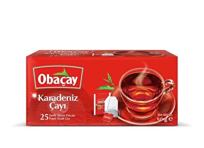 Obaçay Karadeniz Çayı Bardak Poşet 25*2 g