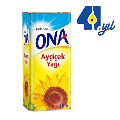 Ona Ayçiçek Yağı Teneke 5 l