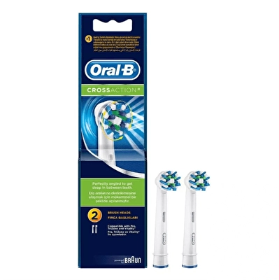 Oral-B Şarjlı Diş Fırçası Yedek Başlık Cross Action 2'li