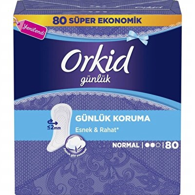 Orkid Günlük Ped Süper Ekonomik Normal 80'li