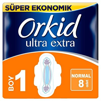 Orkid Ultra Kanatlı Normal 8'li