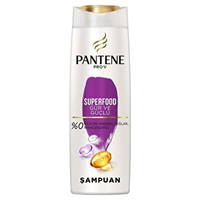 Pantene Süperfood Gür ve Güçlü Şampuan 400 ml