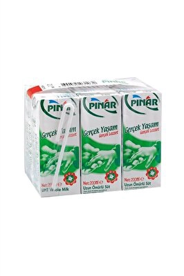 Pınar Tam Yağlı Süt Multipack 6*200 ml